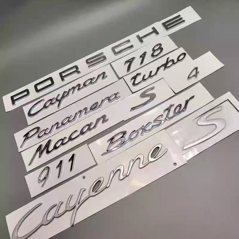Suitable for Porsche rear tail logo modification