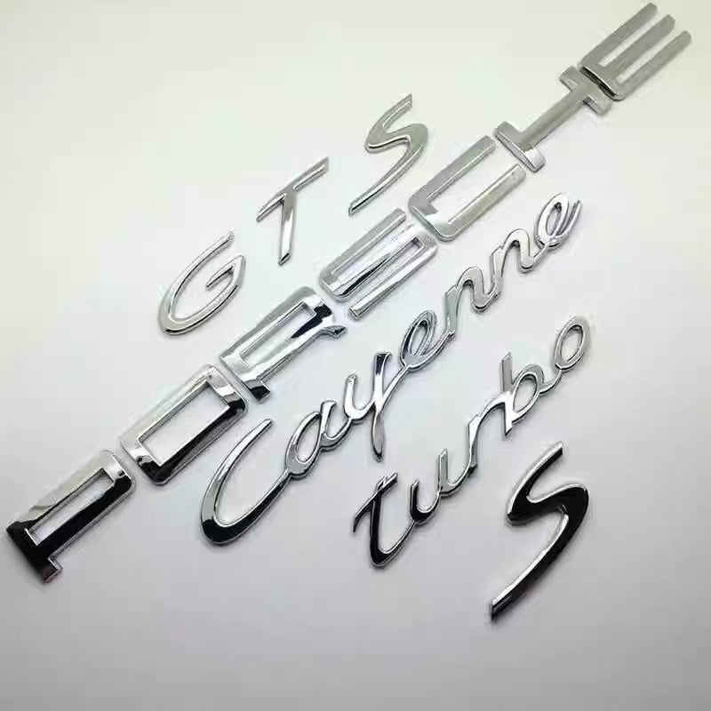 Suitable for Porsche rear tail logo modification