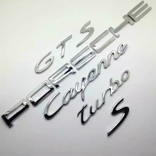 Suitable for Porsche rear tail logo modification