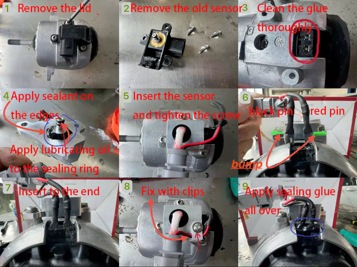 Upgraded PADM sensor—Type B For Porsche 718(Applicable to Porsche 982(4 cylinder turbo(2.0T / 2.5T):Basic、T version))