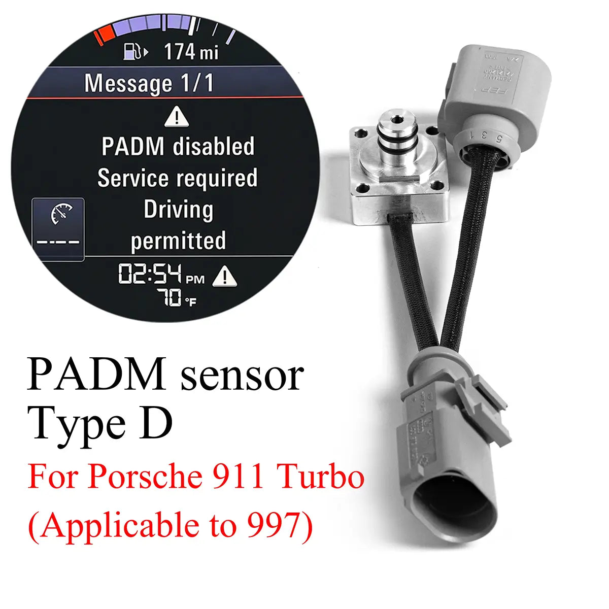 PADM Sensor Type  D For Porsche 911 turbo Compatible with 997