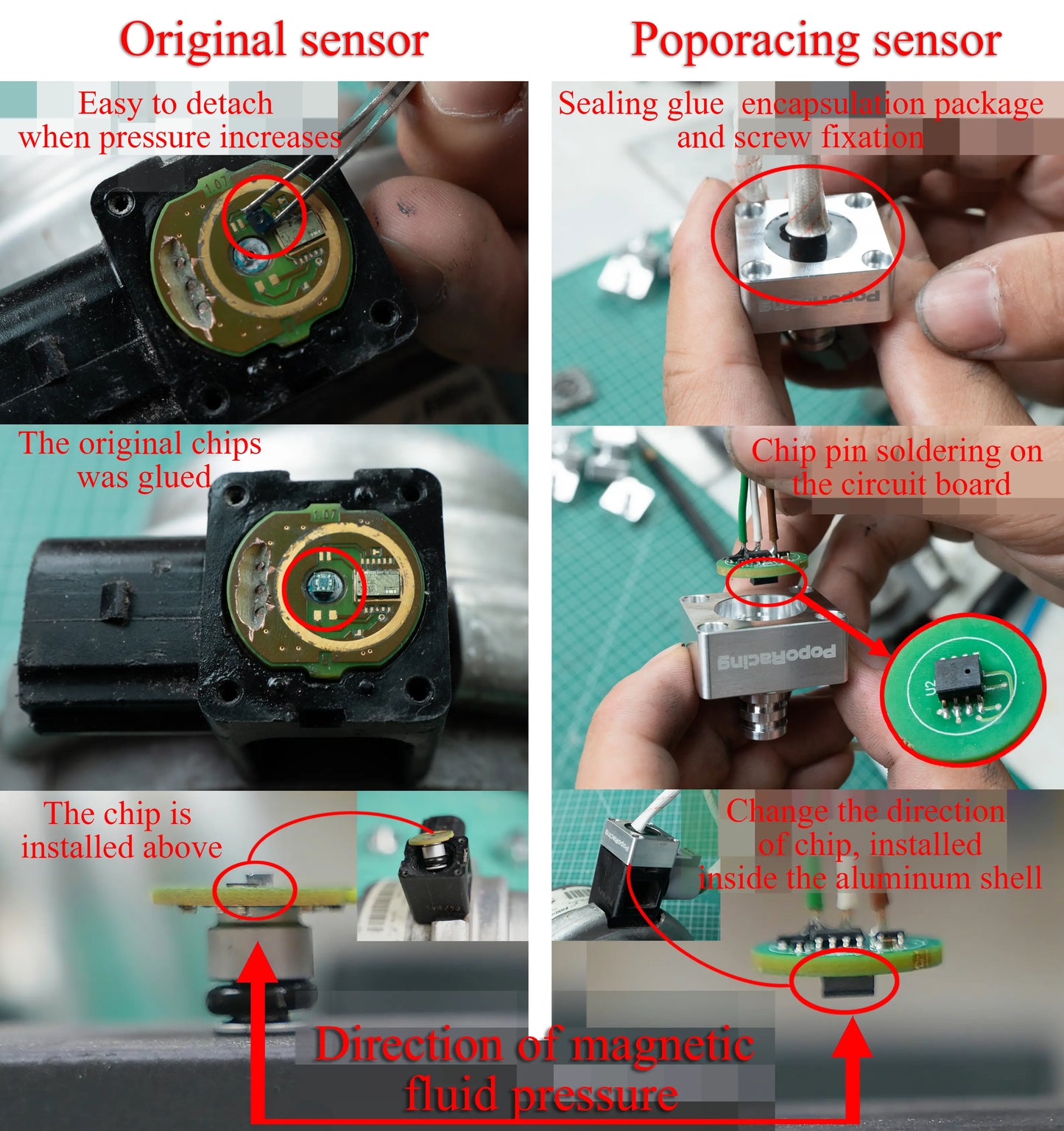Upgraded PADM sensor—Type A For Porsche 911/718（Applicable to 981/982/991）